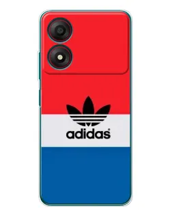 Чехол для ZTE Blade A34 с картинкой «Ретро блоки Adidas»