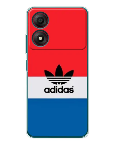 Чехол для ZTE Blade A34 с картинкой «Ретро блоки Adidas» Чехол для ZTE Blade A34 с картинкой «Ретро блоки Adidas»