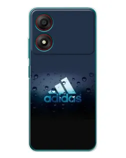 Чехол для ZTE Blade A34 с картинкой «Adidas Water Drops»
