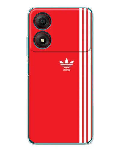 Чехол для ZTE Blade A34 с картинкой «Красный минимализм Adidas» Чехол для ZTE Blade A34 с картинкой «Красный минимализм Adidas»
