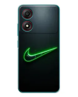 Чохол для ZTE Blade A34 з картинкою «Неоновий контур Nike»