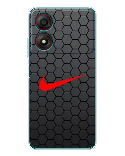 Чохол для ZTE Blade A34 з картинкою «Nike — карбонова сітка»