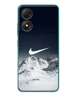 Чохол для ZTE Blade A34 з картинкою «Nike — зимові гори»