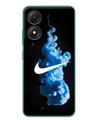 Чохол для ZTE Blade A34 з картинкою «Nike та синій дим»