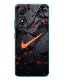 Чохол для ZTE Blade A34 з картинкою «Nike — ефект розломів»