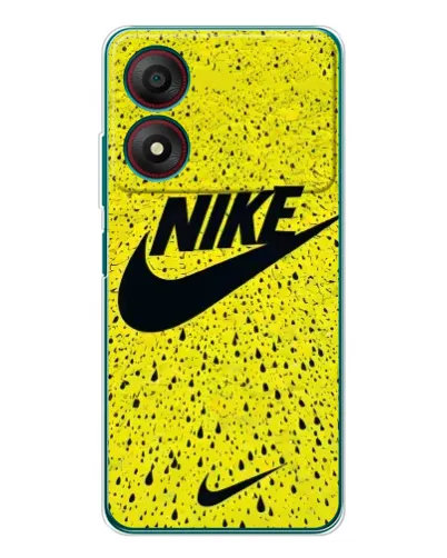 Чохол для ZTE Blade A34 з картинкою «Жовтий текстурний Nike»