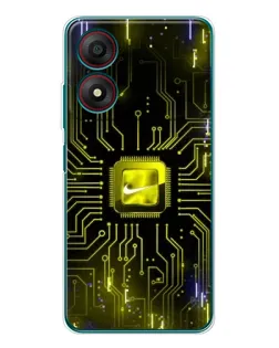 Чохол для ZTE Blade A34 з картинкою «Nike — золота іскра»