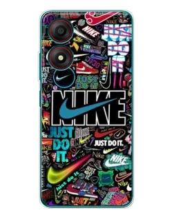 Чехол для ZTE Blade A34 с картинкой «Яркий коллаж Nike»