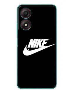 Чехол для ZTE Blade A34 с картинкой «Мазки краски Nike»