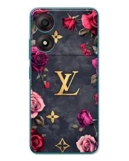 Чохол для ZTE Blade A34 з картинкою «Квітковий Louis Vuitton»