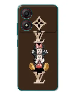 Чохол для ZTE Blade A34 з картинкою «LV та Міккі Маус»