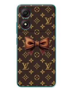 Чохол для ZTE Blade A34 з картинкою «LV з бантом»