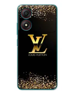 Чохол для ZTE Blade A34 з картинкою «LV — золоті іскри»