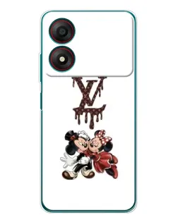 Чохол для ZTE Blade A34 з картинкою «LV та Міккі Маус»