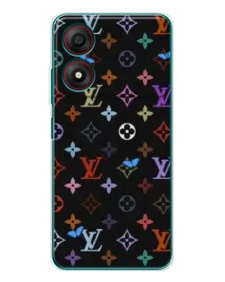 Чохол для ZTE Blade A34 з картинкою «Кольорова монограма LV»