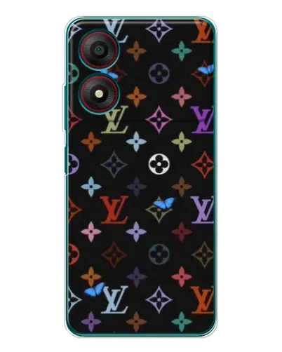 Чохол для ZTE Blade A34 з картинкою «Кольорова монограма LV» Чохол для ZTE Blade A34 з картинкою «Кольорова монограма LV»