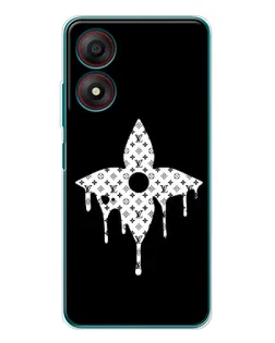 Чохол для ZTE Blade A34 з картинкою «Квіткова монограма»