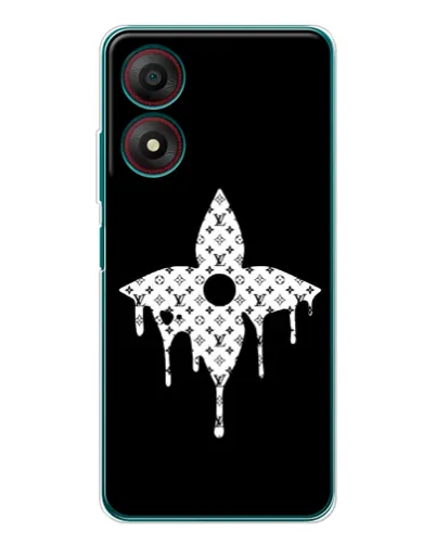 Чохол для ZTE Blade A34 з картинкою «Квіткова монограма» Чохол для ZTE Blade A34 з картинкою «Квіткова монограма»