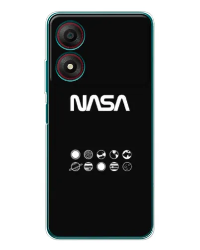 Чохол для ZTE Blade A34 з картинкою «NASA — технічний принт»