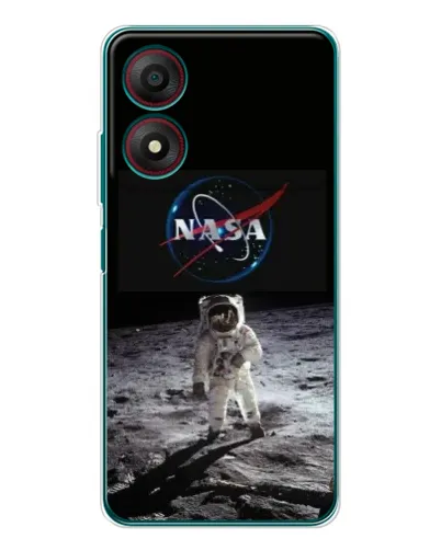 Чохол для ZTE Blade A34 з картинкою «Астронавт на Місяці»