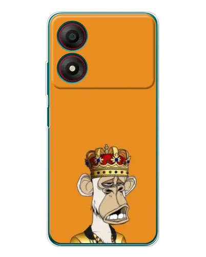 Чохол для ZTE Blade A34 з картинкою «Золота мавпа Bored Ape»