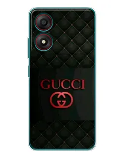 Чохол для ZTE Blade A34 з картинкою «Gucci — стьобаний чорний»