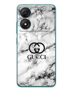Чохол для ZTE Blade A34 з картинкою «Gucci — мармуровий шик»