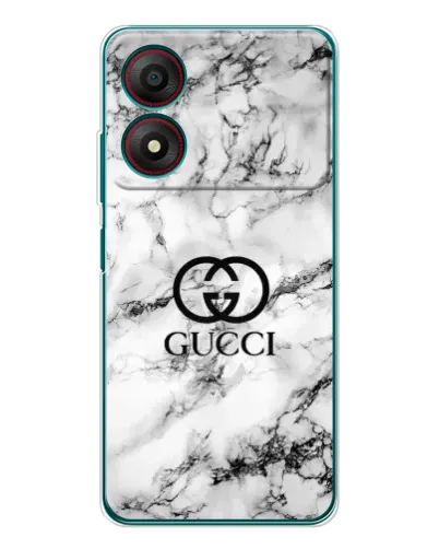 Чохол для ZTE Blade A34 з картинкою «Gucci — мармуровий шик»
