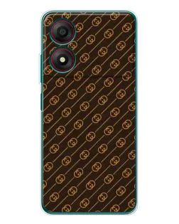 Чохол для ZTE Blade A34 з картинкою «Gucci — золоті діагоналі»