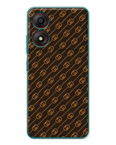 Чохол для ZTE Blade A34 з картинкою «Gucci — золоті діагоналі»