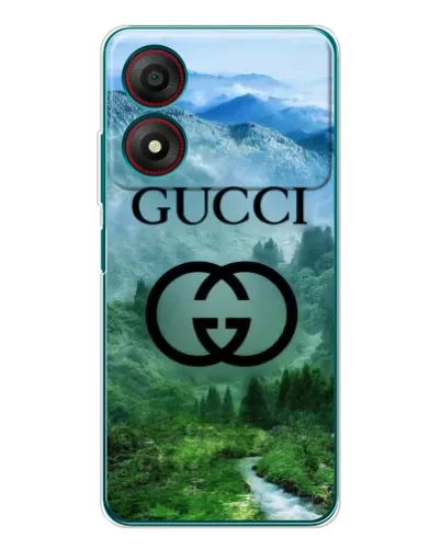 Чохол для ZTE Blade A34 з картинкою «Gucci — гірський пейзаж»