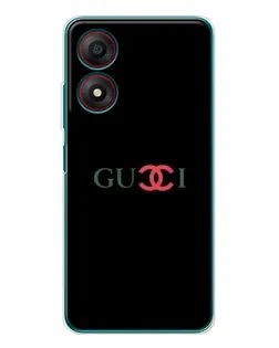 Чохол для ZTE Blade A34 з картинкою «Gucci — червоний градієнт»