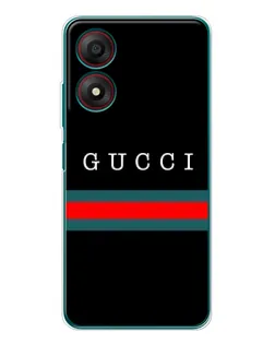 Чохол для ZTE Blade A34 з картинкою «Gucci — червоний пояс»