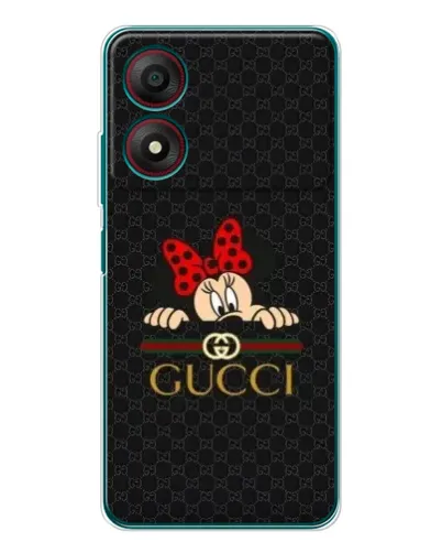 Чохол для ZTE Blade A34 з картинкою «Мінні Маус Gucci — чорний»