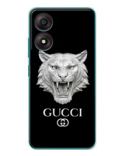 Чехол для ZTE Blade A34 с картинкой «Gucci — серебряный лев» Чехол для ZTE Blade A34 с картинкой «Gucci — серебряный лев»