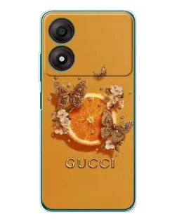 Чехол для ZTE Blade A34 с картинкой «Gucci — золотые бабочки» Чехол для ZTE Blade A34 с картинкой «Gucci — золотые бабочки»
