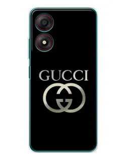 Чехол для ZTE Blade A34 с картинкой «Gucci — золото на черном» Чехол для ZTE Blade A34 с картинкой «Gucci — золото на черном»