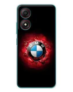 Чохол для ZTE Blade A34 з картинкою «Логотип BMW — спалах»