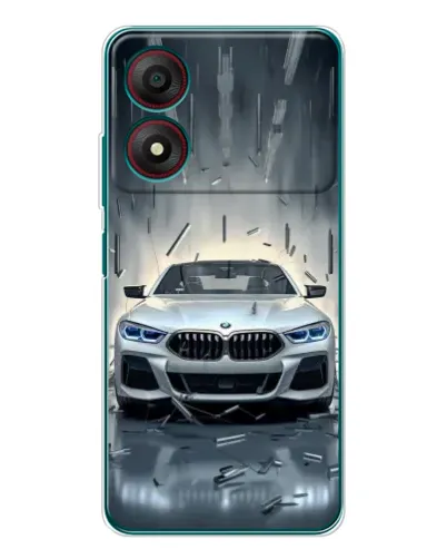 Чохол для ZTE Blade A34 з картинкою «BMW у світлі фар»