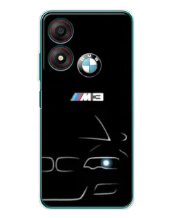 Чохол для ZTE Blade A34 з картинкою «Мінімалістичний принт BMW M3»
