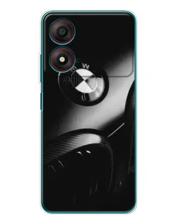 Чохол для ZTE Blade A34 з картинкою «Емблема BMW — макро»