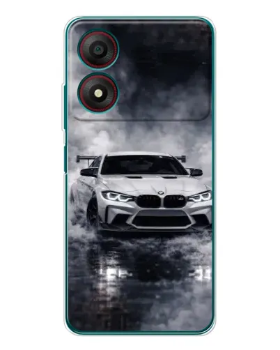 Чохол для ZTE Blade A34 з картинкою «BMW крізь туман»