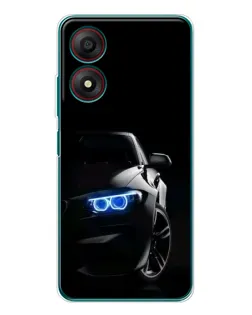 Чехол для ZTE Blade A34 с картинкой «BMW — ночной взгляд»