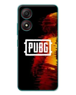 Чохол для ZTE Blade A34 з картинкою «Яскравий логотип PUBG»