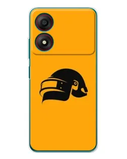 Чохол для ZTE Blade A34 з картинкою «PUBG — золотий шолом»