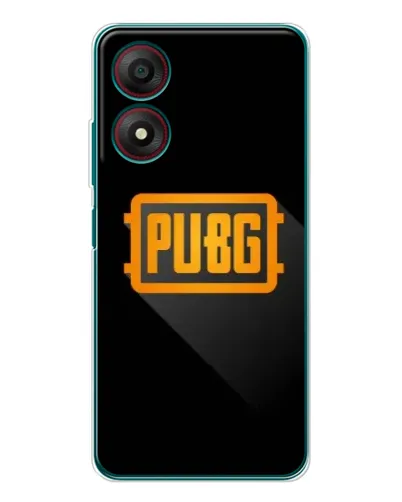 Чохол для ZTE Blade A34 з картинкою «PUBG — рамка лого»