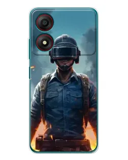 Чохол для ZTE Blade A34 з картинкою «PUBG — реалістичний герой»