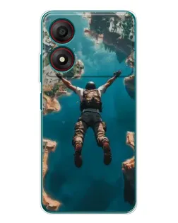 Чохол для ZTE Blade A34 з картинкою «PUBG — вільне падіння»