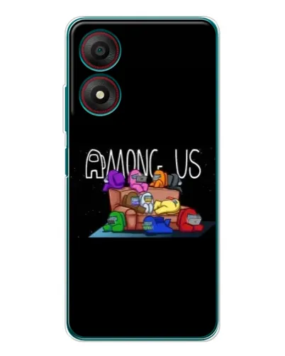 Чохол для ZTE Blade A34 з картинкою «Логотип Among Us»