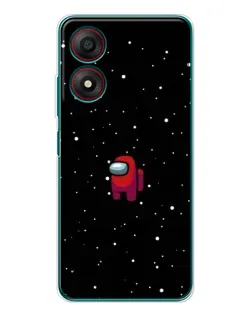 Чохол для ZTE Blade A34 з картинкою «Червоний Among Us»